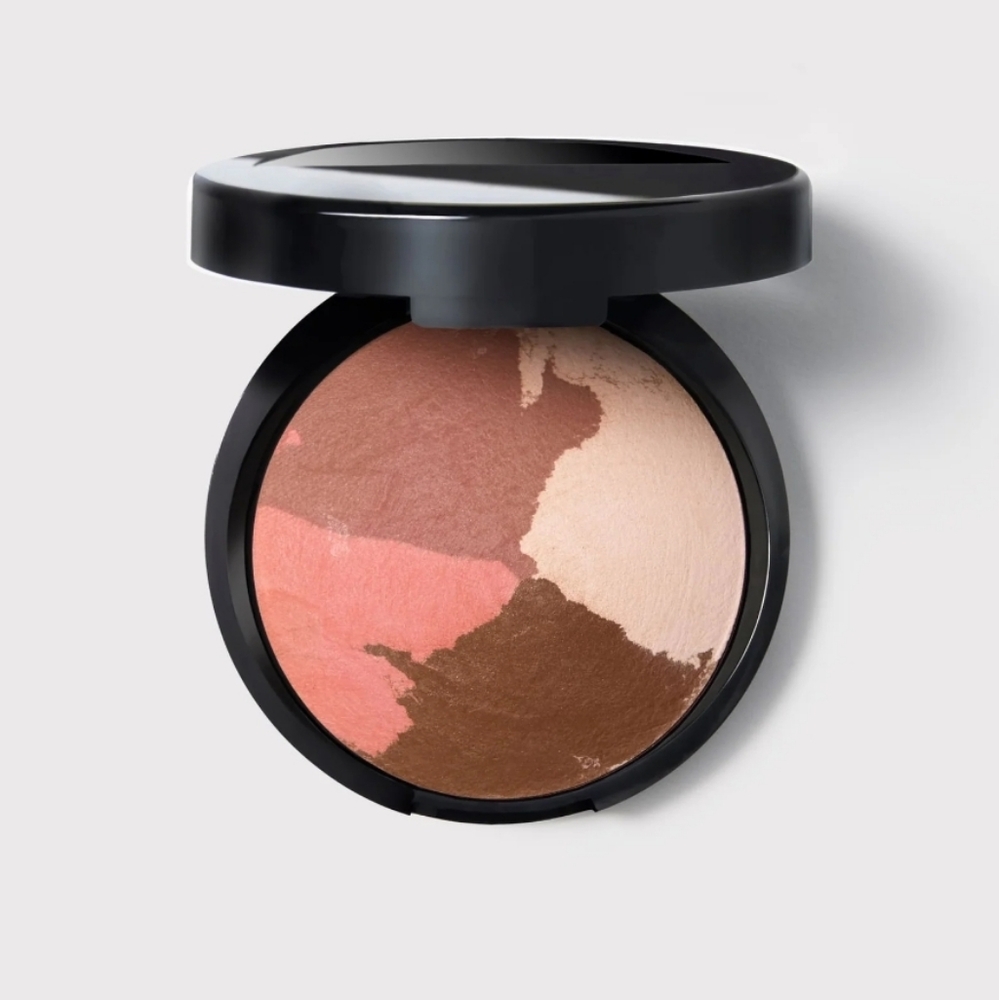 Laura Geller 2-in-1 Marbleized Baked Blush-N-Bronze: Tawny Bronze, NIB